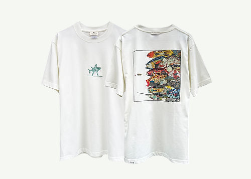 Navy Apparel School of Fish T Shirt