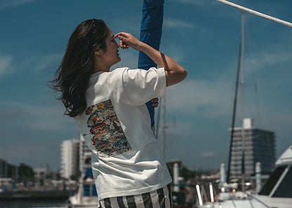 Navy Apparel School of Fish T Shirt