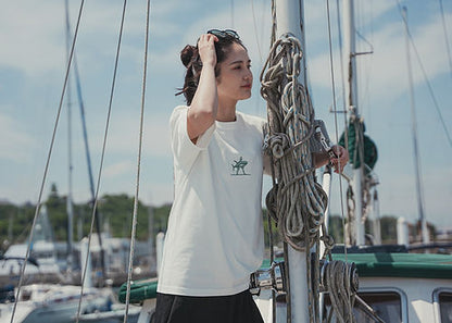 Navy Apparel School of Fish T Shirt